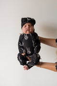 Load image into Gallery viewer, Bamboo Zip Pajamas | Midnight Skelly
