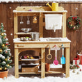 Load image into Gallery viewer, Tiny Land® Mud Kitchen - DuoPlay Outdoor Play Kitchen for Kids
