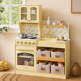 Load image into Gallery viewer, Tiny Land® Wooden Play Kitchen with Storage for Creative Toddlers

