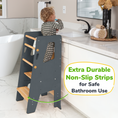Load image into Gallery viewer, Adjustable Toddler Kitchen Tower with Safety Bars
