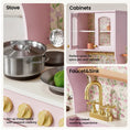 Load image into Gallery viewer, Tiny Land® Wooden Play Kitchen with Storage for Creative Toddlers
