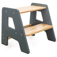 Load image into Gallery viewer, 2-Step Wooden Stool for Kids

