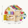 Load image into Gallery viewer, Tiny Land® Cottage Activity Cube - Rainbow
