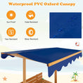 Load image into Gallery viewer, Kids Wooden Sandbox with Canopy and 2 Bench Seats
