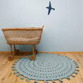Load image into Gallery viewer, NILA PALE GREEN crochet children's rug
