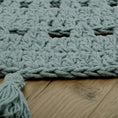 Load image into Gallery viewer, NILA PALE GREEN crochet children's rug
