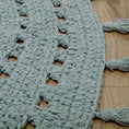 Load image into Gallery viewer, NILA PALE GREEN crochet children's rug
