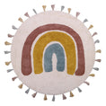 Load image into Gallery viewer, RAINBOW rainbow children's rug with tassels
