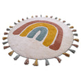 Load image into Gallery viewer, RAINBOW rainbow children's rug with tassels
