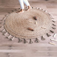 Load image into Gallery viewer, ELSE jute rug with pompoms
