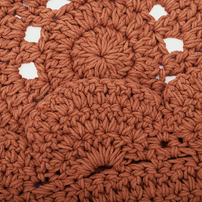 ALMA AMBER hand crochet children's rug
