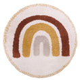 Load image into Gallery viewer, BOHEMIAN RAINBOW  round children's rug with rainbow pattern
