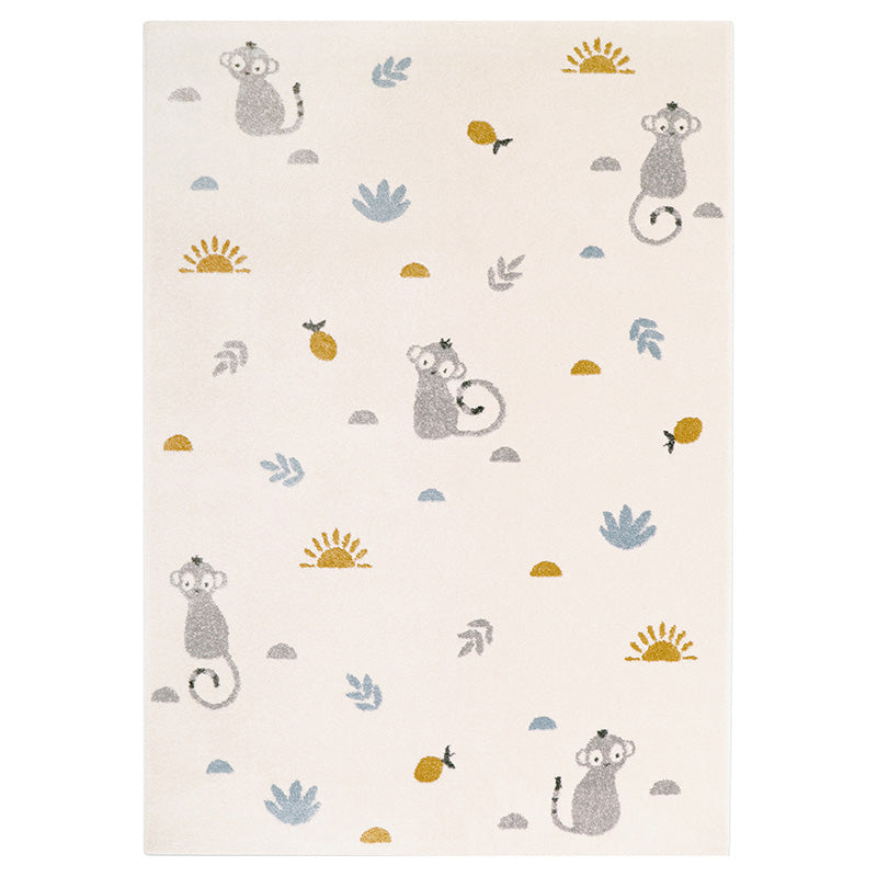 LITTLE WILD MONKEY HONEY M children's rug