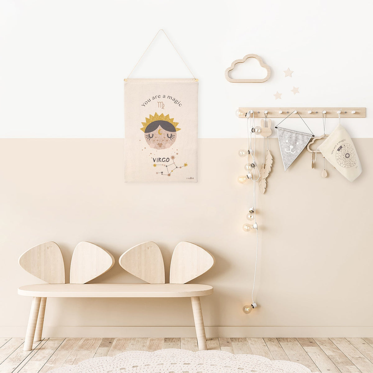 LITTLE VIRGO children's wall decoration zodiac sign virgo