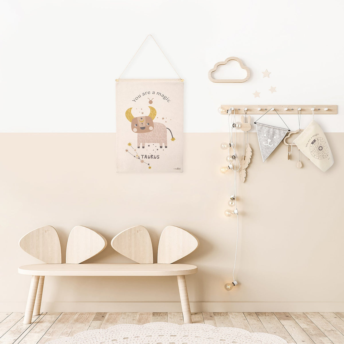 LITTLE TAURUS children's wall decoration zodiac sign taurus