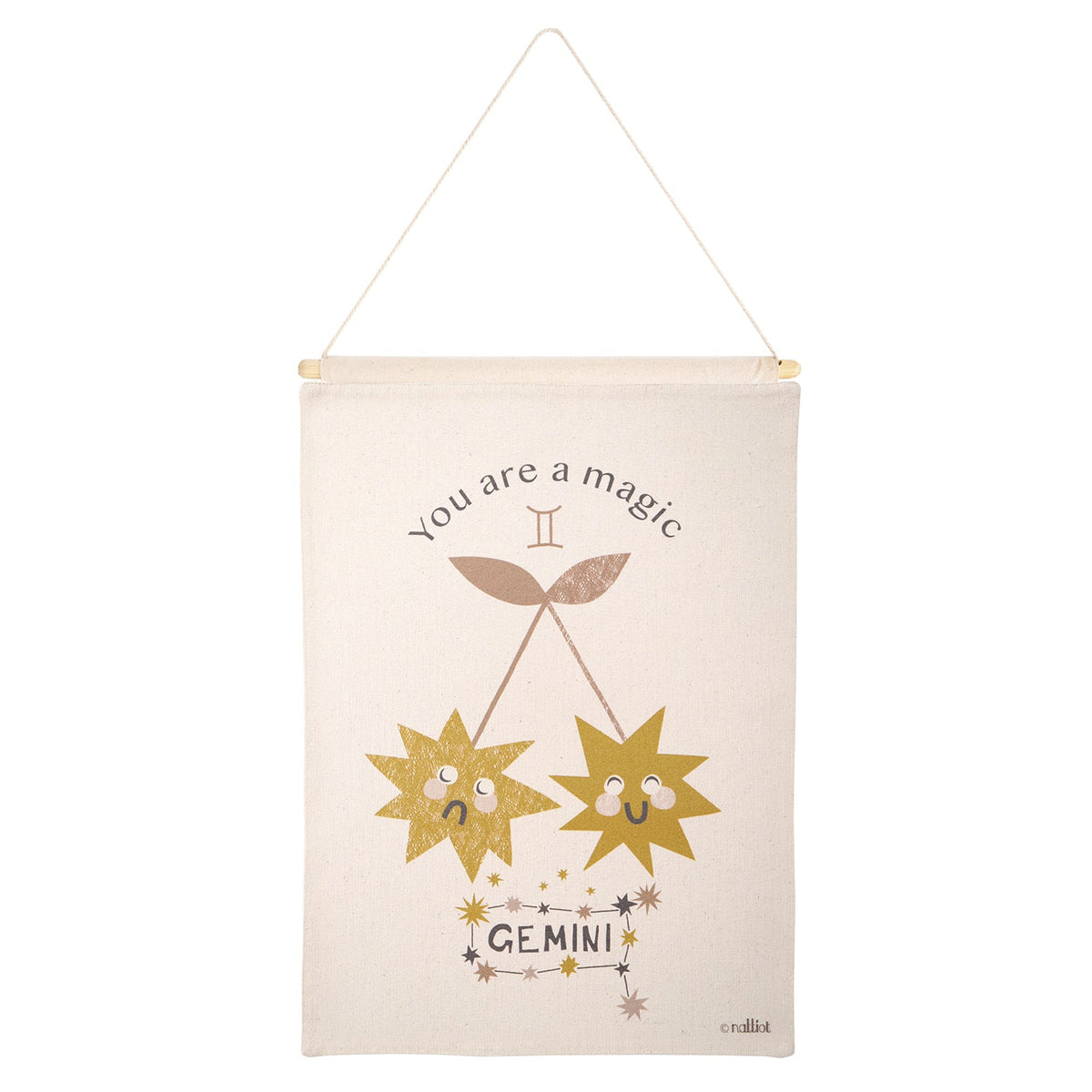 LITTLE GEMINI children's wall decoration zodiac sign gemini