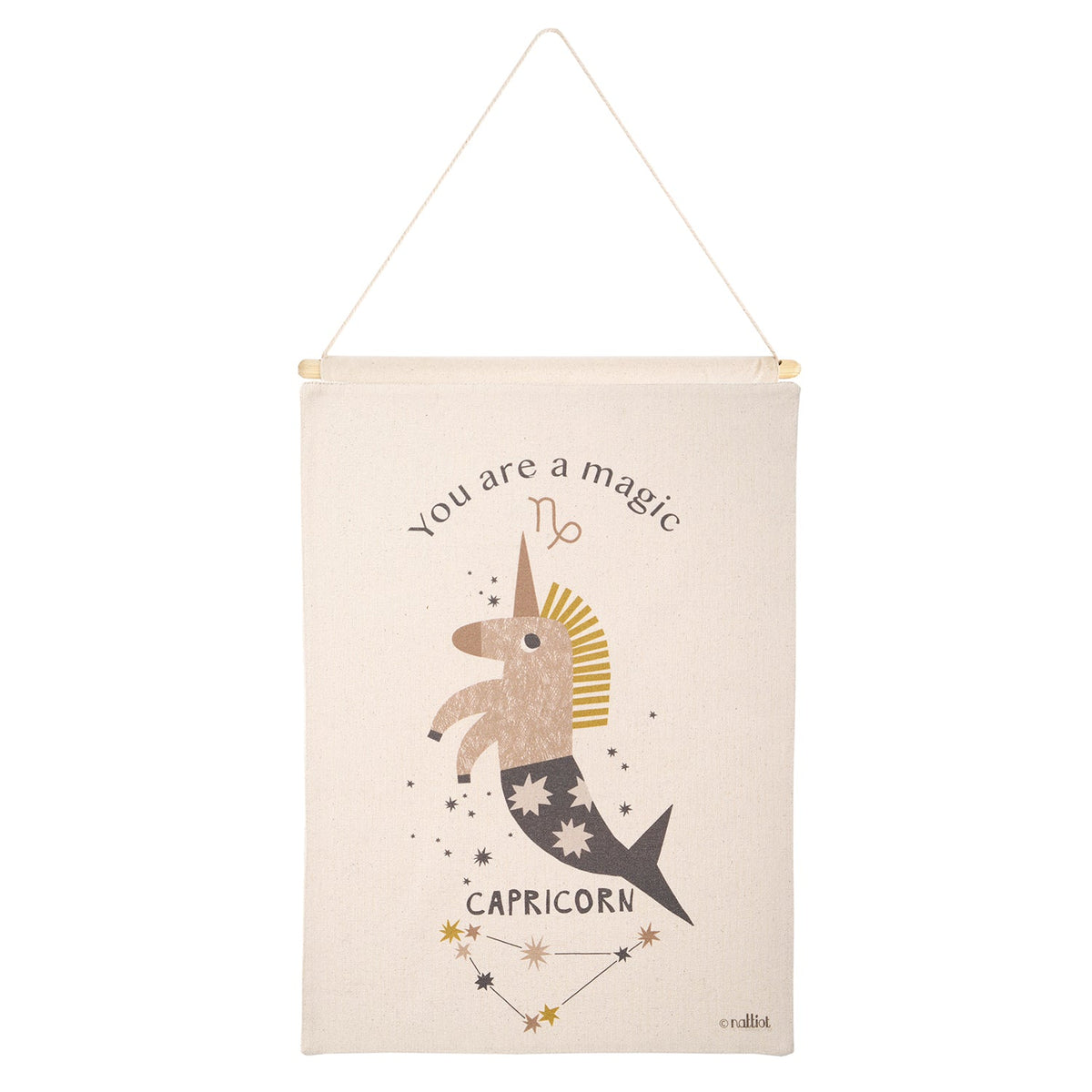 LITTLE CAPRICORN children's wall decoration zodiac sign capricorn