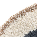 Load image into Gallery viewer, BOHEMIAN RAINBOW BLUE round children's rug with rainbow pattern
