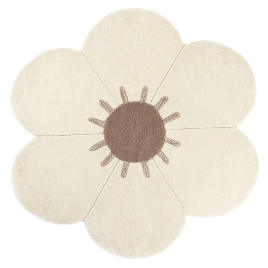 DAISY children's rug with flower shape