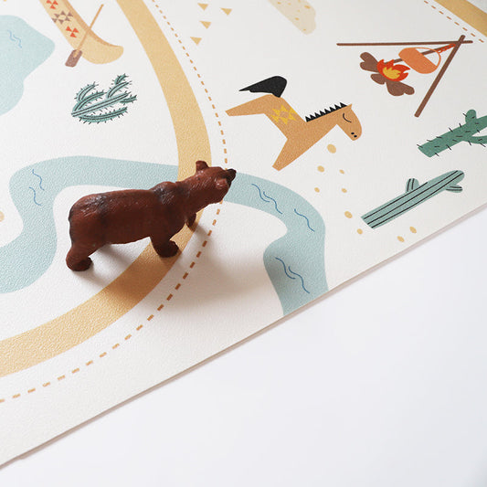 SUPER WESTERN recyclable vinyl playmat