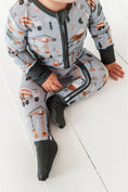 Load image into Gallery viewer, Bamboo One Piece Zip Pajama - Mason
