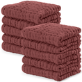 Load image into Gallery viewer, Muslin Washcloths in Wine
