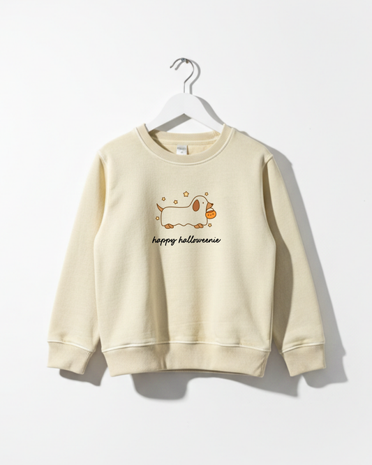 Happy HalloWEENIE Weenie Dog Kids Tee or Sweatshirt