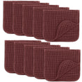 Load image into Gallery viewer, Muslin Burp Cloths  in Wine
