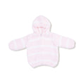 Load image into Gallery viewer, Chenille - Pretty Pink & Ivory Stripe Hooded Jacket
