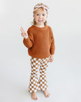 Load image into Gallery viewer, Checkered Flare Pants | Copper
