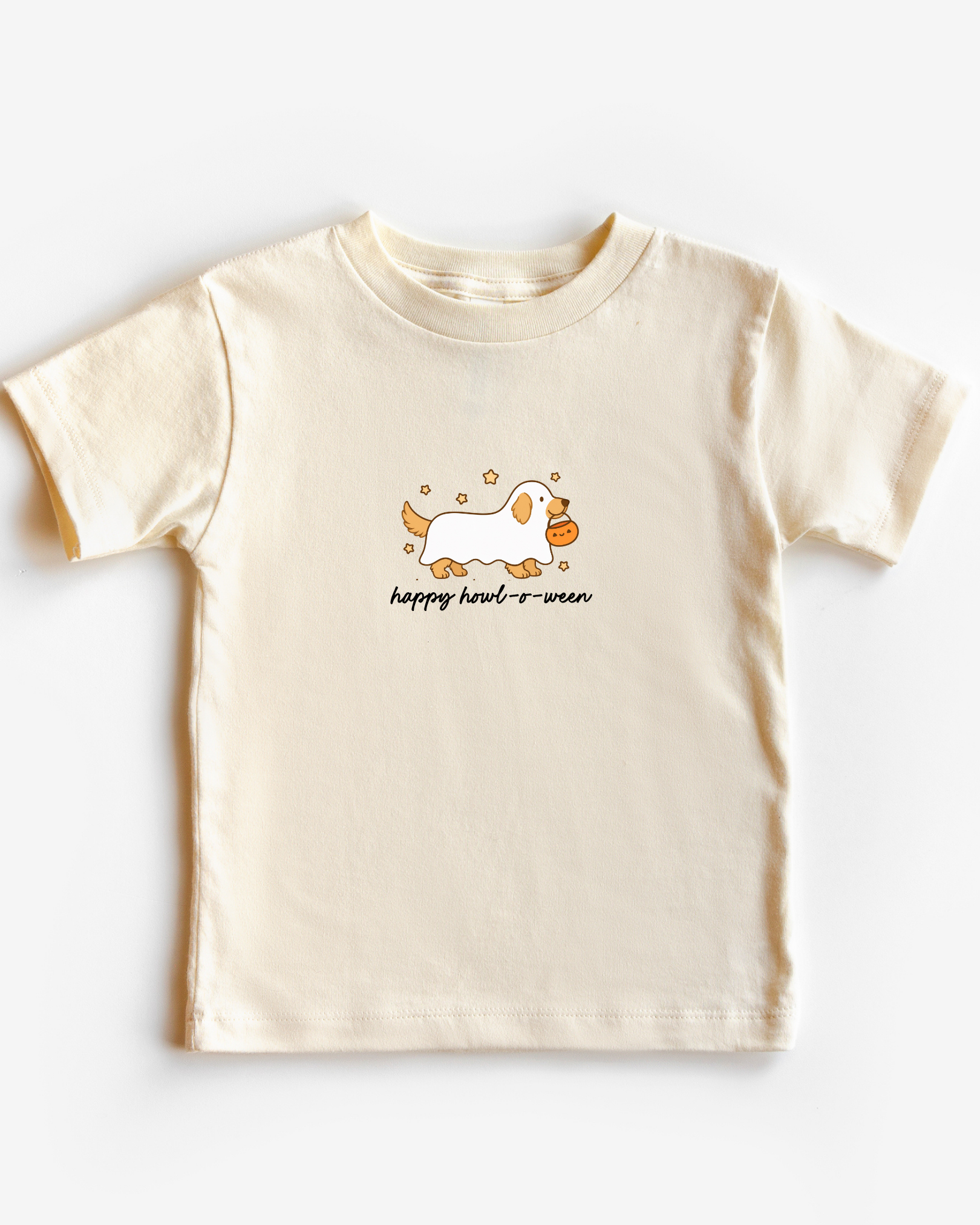 Happy HOWL-o-ween Golden Retriever Kids Tee or Sweatshirt