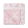 Load image into Gallery viewer, Chenille - Blush Bow Blanket
