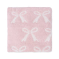 Load image into Gallery viewer, Chenille - Blush Bow Blanket
