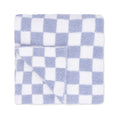 Load image into Gallery viewer, Chenille - Dusty Blue Checkerboard Blanket

