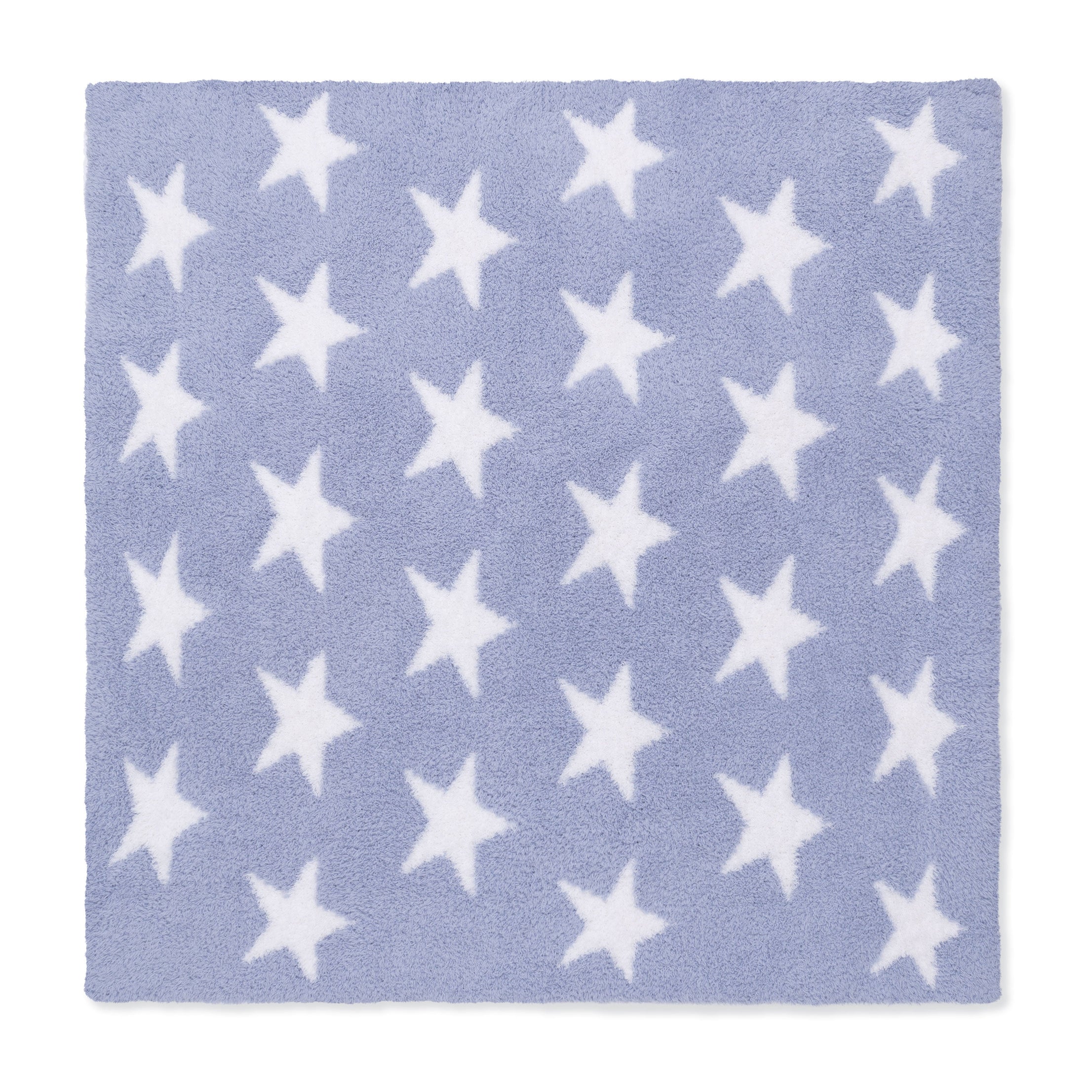 Chenille - Dusty Blue Star Blanket