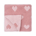 Load image into Gallery viewer, Blush and Rose Heart Blanket

