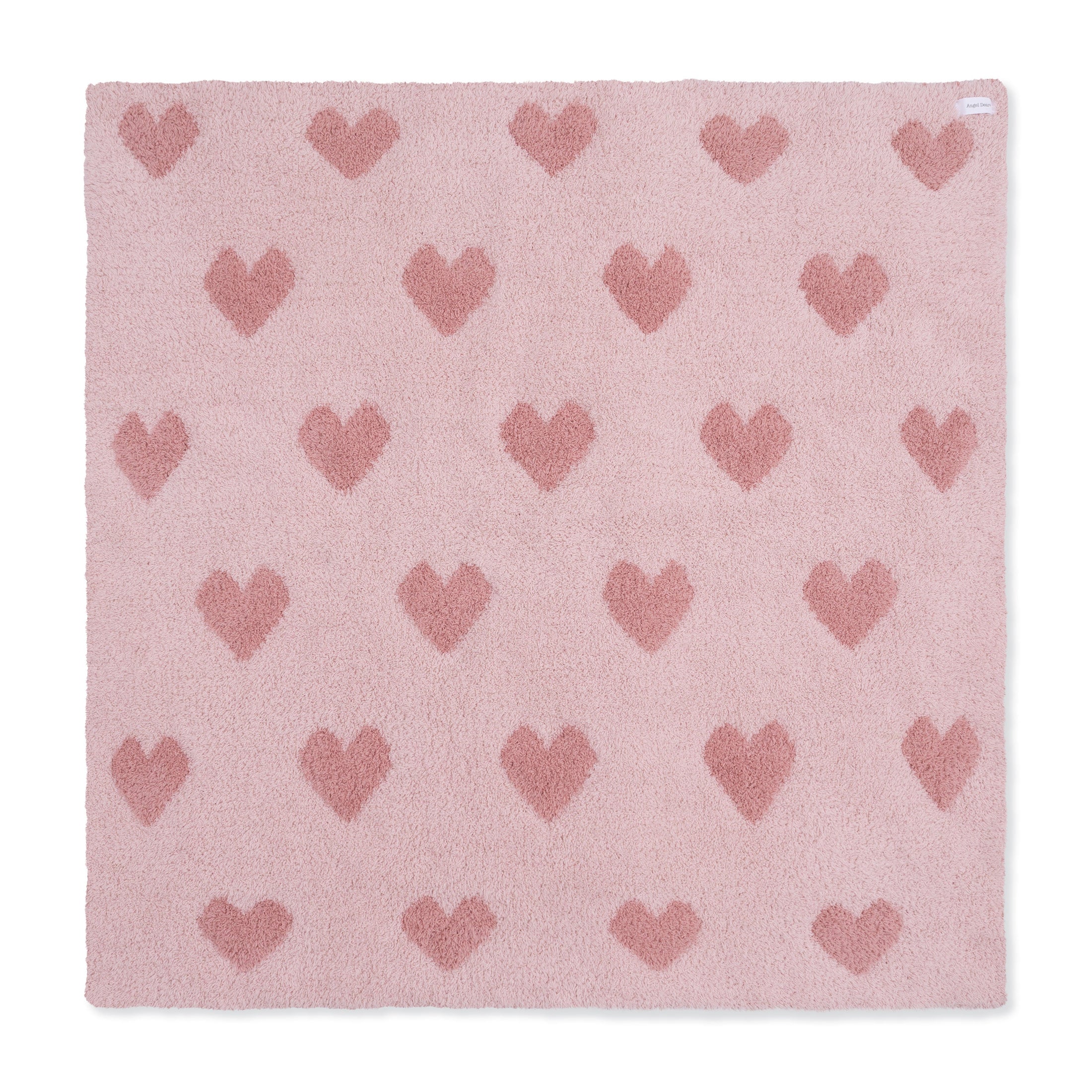Blush and Rose Heart Blanket