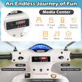 Load image into Gallery viewer, 12V Kids Electric Motorcycle Licensed VESPA with Music and Training Wheels
