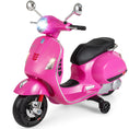 Load image into Gallery viewer, 12V Kids Electric Motorcycle Licensed VESPA with Music and Training Wheels
