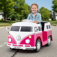 Load image into Gallery viewer, 12V Ride On Car Licensed Volkswagen Ride-on Bus with Cup Holder and LED Headlights for 3+ Years Old
