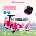 Load image into Gallery viewer, 12V Ride On Car Licensed Volkswagen Ride-on Bus with Cup Holder and LED Headlights for 3+ Years Old
