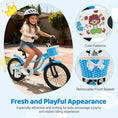 Load image into Gallery viewer, 12/14/16 Inch Kids Bike with Training Wheels and Basket Navy Color
