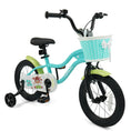 Load image into Gallery viewer, 12/14/16 Inch Kids Bike with Training Wheels and Basket Green Color
