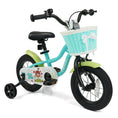 Load image into Gallery viewer, 12/14/16 Inch Kids Bike with Training Wheels and Basket Green Color

