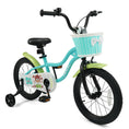 Load image into Gallery viewer, 12/14/16 Inch Kids Bike with Training Wheels and Basket Green Color

