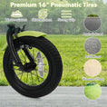 Load image into Gallery viewer, 12/14/16 Inch Kids Bike with Training Wheels and Basket Green Color
