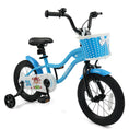 Load image into Gallery viewer, 12/14/16 Inch Kids Bike with Training Wheels and Basket Navy Color
