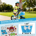 Load image into Gallery viewer, 12/14/16 Inch Kids Bike with Training Wheels and Basket Navy Color
