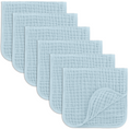 Load image into Gallery viewer, Muslin Burp Cloths in Sky Blue
