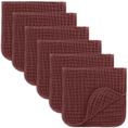 Load image into Gallery viewer, Muslin Burp Cloths  in Wine
